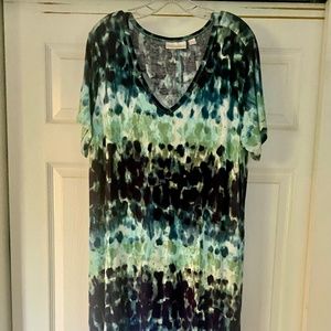 Belle Print V-Neck Maxi Dress